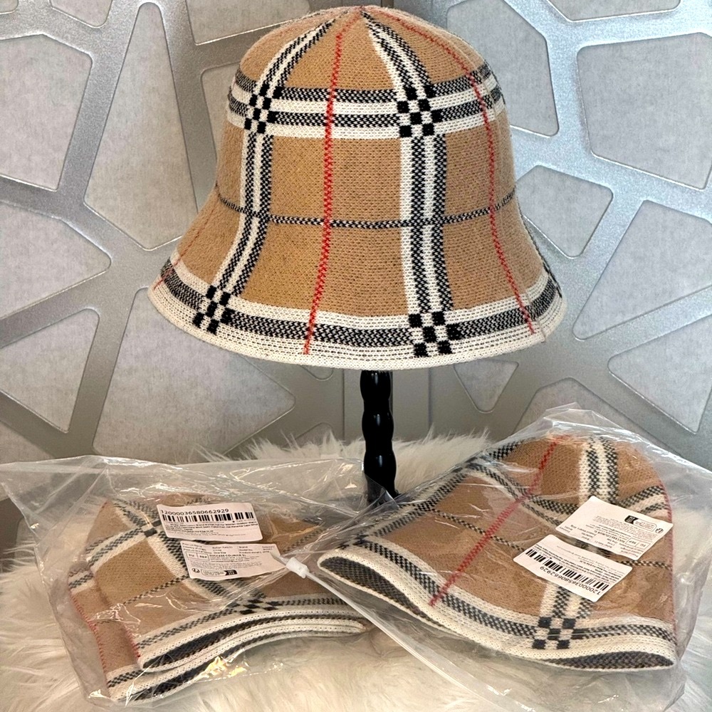 Lux Fashion Plaid Bucket Hat